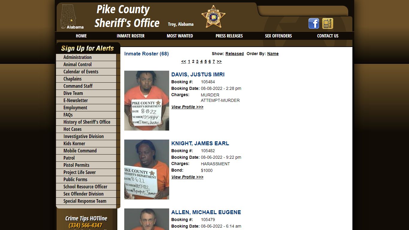 Inmate Roster - Pike County Sheriff's Office